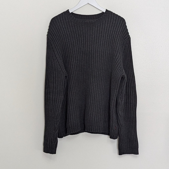 Banana Republic Sweater Women Extra Large Gray Cotton - Picture 3 of 8